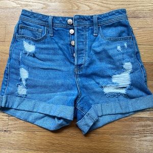 Hollister ultra high rise mom shorts